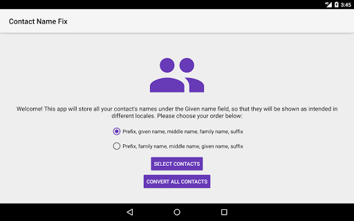 Contact Name Fix - Image screenshot of android app