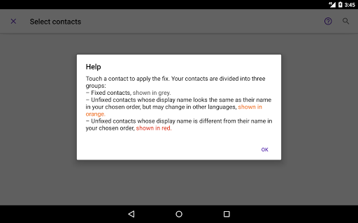 Contact Name Fix - Image screenshot of android app