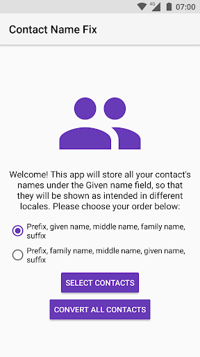 Contact Name Fix - عکس برنامه موبایلی اندروید