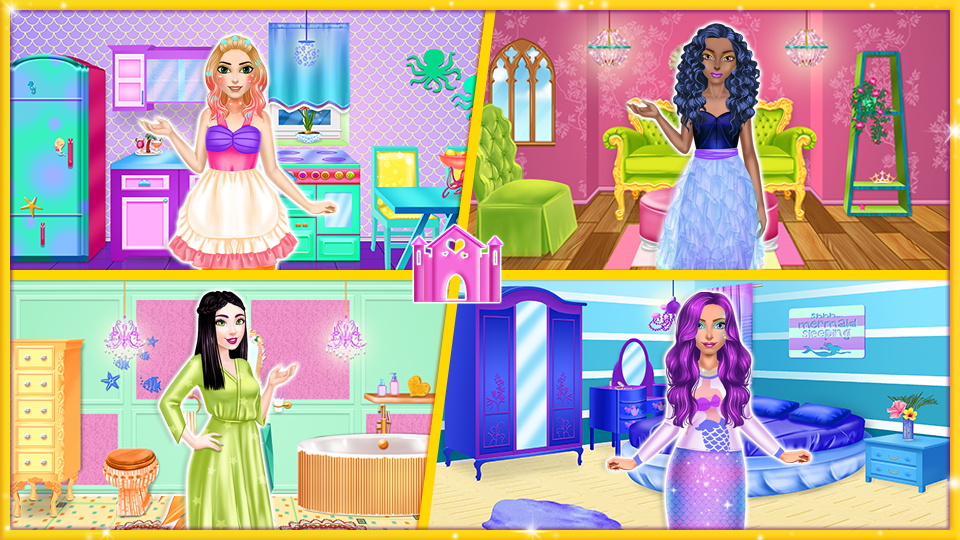 Princess & Mermaid Decorating - عکس بازی موبایلی اندروید