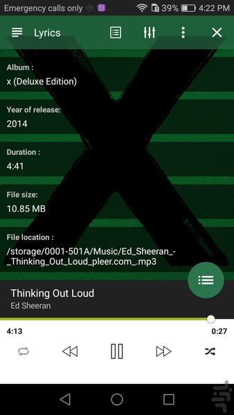 Gray Player (Music Player) - Image screenshot of android app