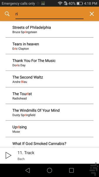 (پخش موسیقی) Gray Player - عکس برنامه موبایلی اندروید