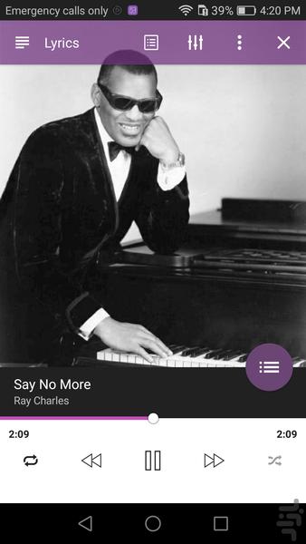 (پخش موسیقی) Gray Player - عکس برنامه موبایلی اندروید