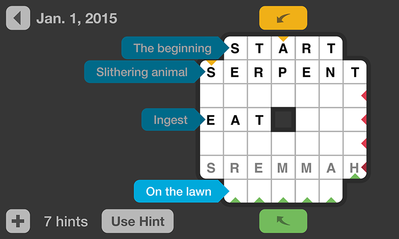 Daily Crosswords - Gameplay image of android game
