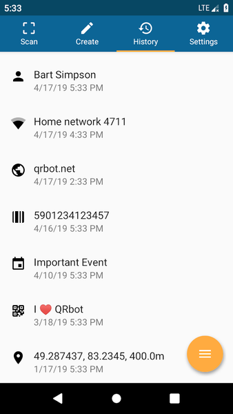 QRbot: QR & barcode reader - Image screenshot of android app