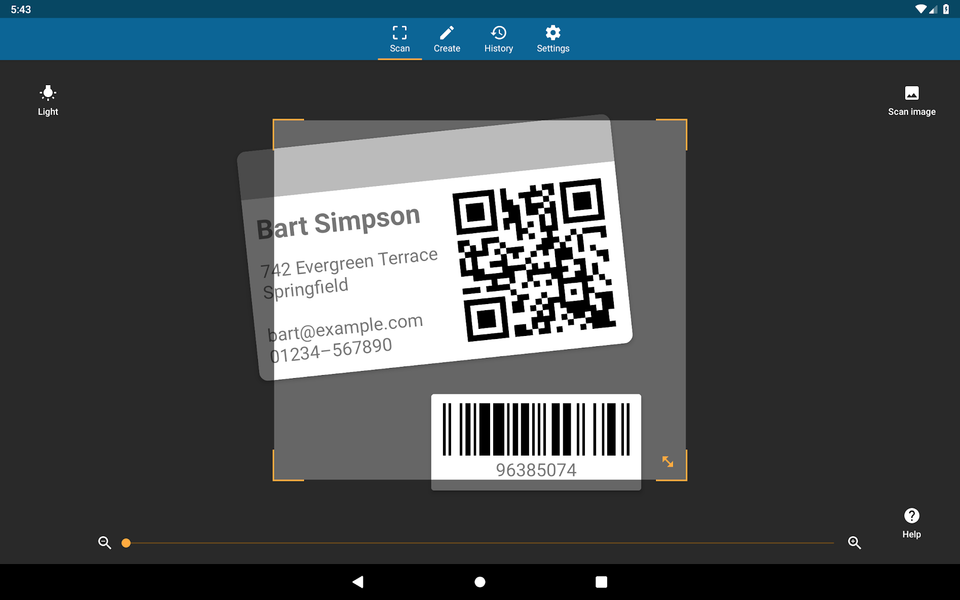 QRbot: QR & barcode reader - Image screenshot of android app