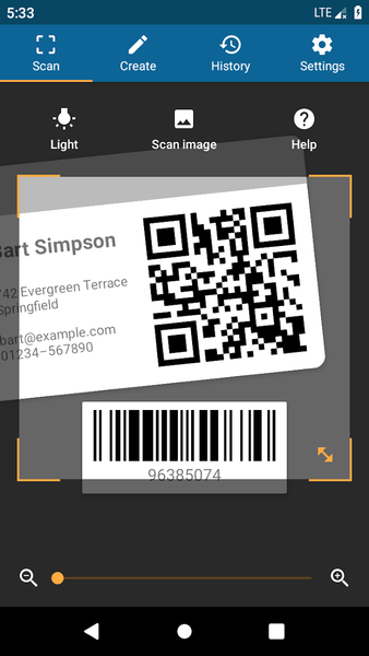 QRbot: QR & barcode reader - عکس برنامه موبایلی اندروید