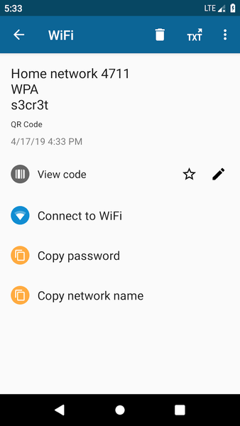 QRbot: QR & barcode reader - Image screenshot of android app