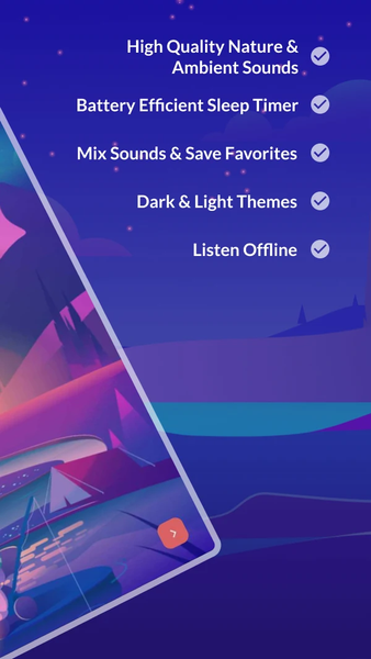 Sleepa: Relaxing sounds, Sleep - عکس برنامه موبایلی اندروید
