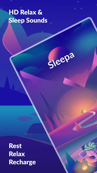 Sleepa: Relaxing sounds, Sleep - عکس برنامه موبایلی اندروید