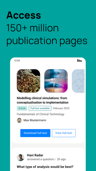 ResearchGate - Image screenshot of android app