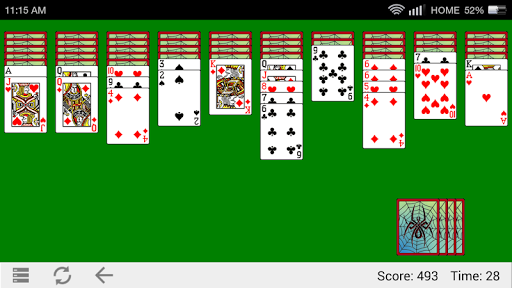 بازی Spider solitaire - دانلود