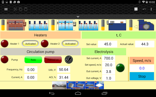HMI Modbus - Image screenshot of android app