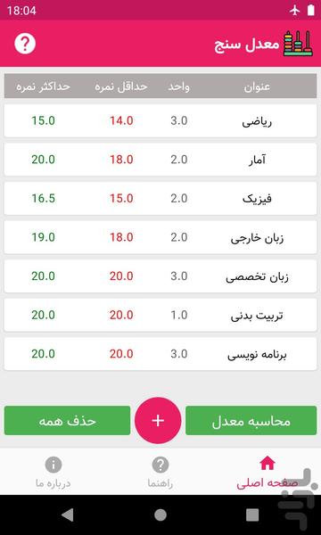 معدل سنج - Image screenshot of android app