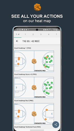 Statastic Basketball Tracker - Image screenshot of android app