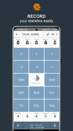 Statastic Basketball Tracker - Image screenshot of android app