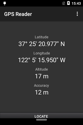 GPS Reader - Image screenshot of android app