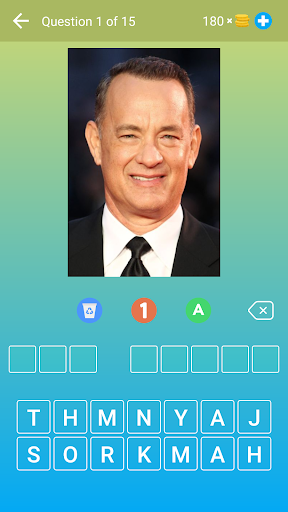 Hollywood Actors: Quiz, Game - Gameplay image of android game