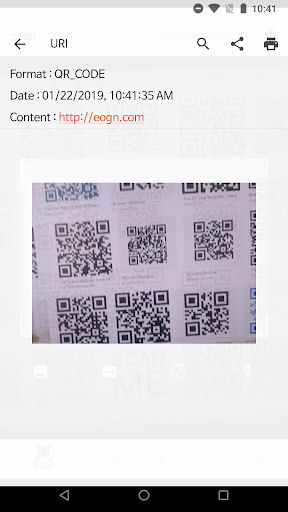 QR BarCode - Image screenshot of android app