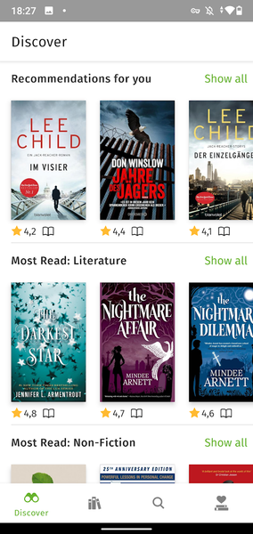 Skoobe: eBooks and audio books - عکس برنامه موبایلی اندروید