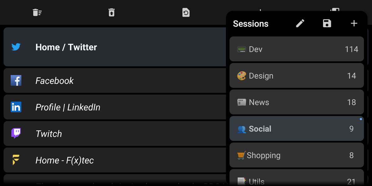 Fulguris Web Browser - Image screenshot of android app