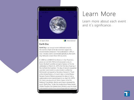 Today: International Days - Image screenshot of android app