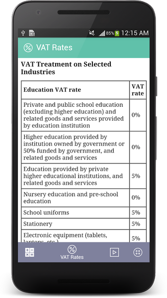 UAE VAT Calculator - Image screenshot of android app