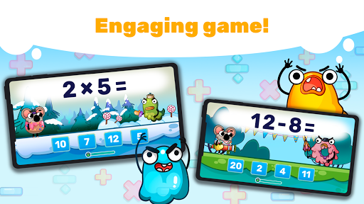 Math games for kids: Fun facts - Gameplay image of android game