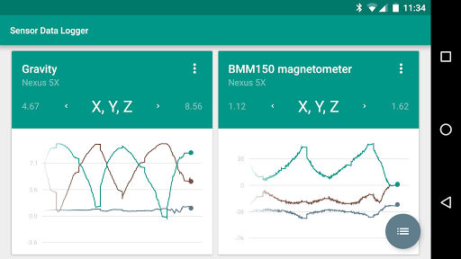 Sensor Data Logger - عکس برنامه موبایلی اندروید