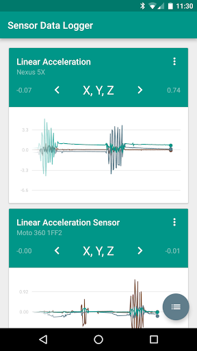 Sensor Data Logger - عکس برنامه موبایلی اندروید