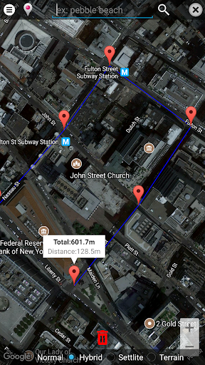 Measure Distance on the Map - Image screenshot of android app