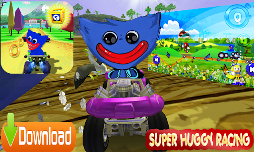 Huggy racing kart dash - Gameplay image of android game