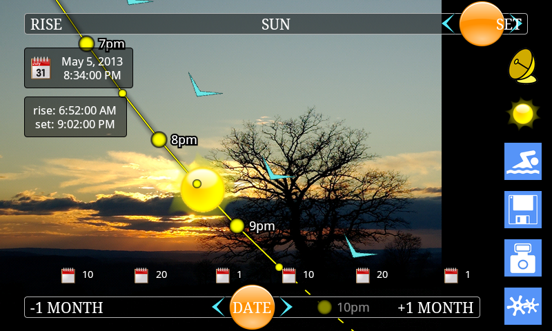 SunTrajectory.net - عکس برنامه موبایلی اندروید