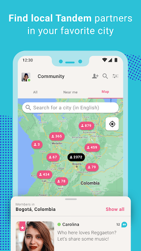 Tandem - گفتگو و آموزش زبان - عکس برنامه موبایلی اندروید