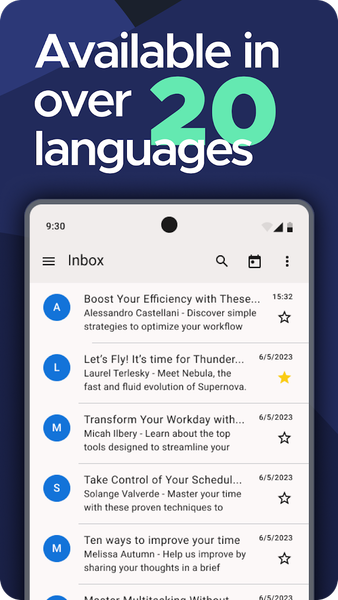 Thunderbird: Free Your Inbox - عکس برنامه موبایلی اندروید