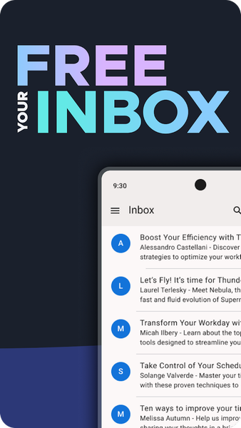 Thunderbird: Free Your Inbox - عکس برنامه موبایلی اندروید