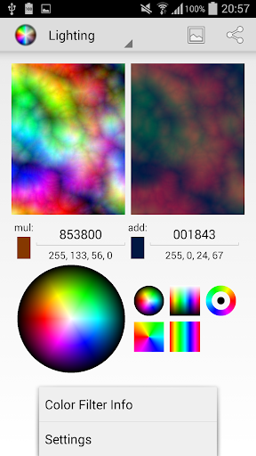 Color Filters in Android SDK - عکس برنامه موبایلی اندروید