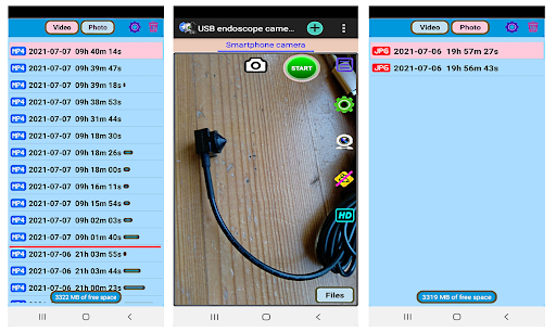 USB Endoscope app Android 10+ - Image screenshot of android app
