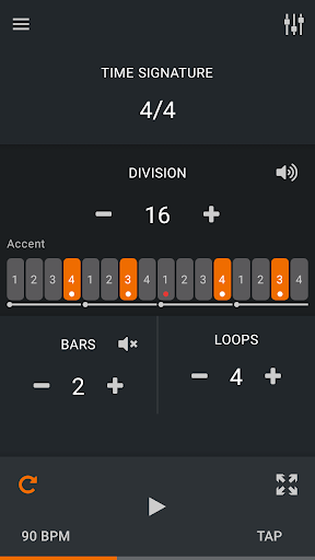 Metronome - عکس برنامه موبایلی اندروید