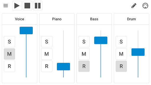 MIDI Mixer - عکس برنامه موبایلی اندروید