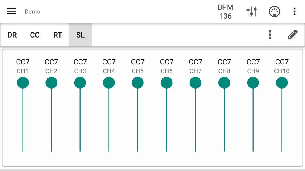 MIDI Controller - عکس برنامه موبایلی اندروید