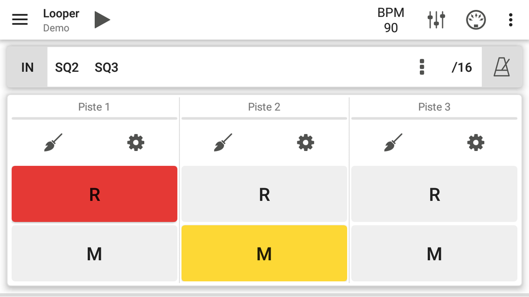 MIDI Looper - Image screenshot of android app