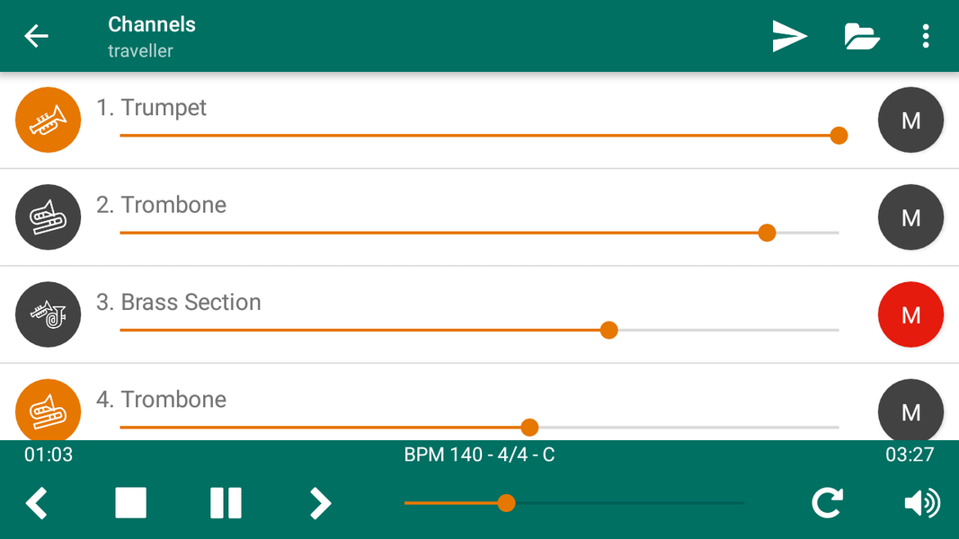 MIDI File Player - عکس برنامه موبایلی اندروید