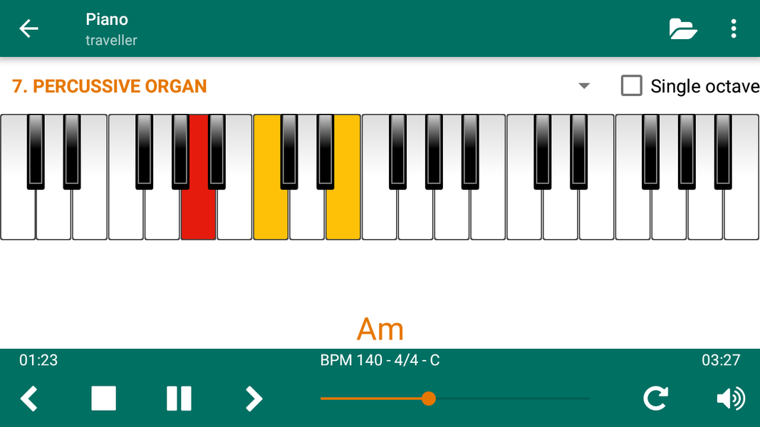 MIDI File Player - عکس برنامه موبایلی اندروید