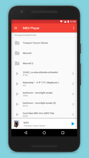 MIDI Player - عکس برنامه موبایلی اندروید