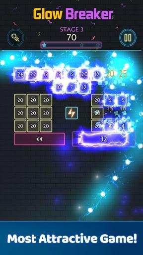 Glow Breaker - Gameplay image of android game