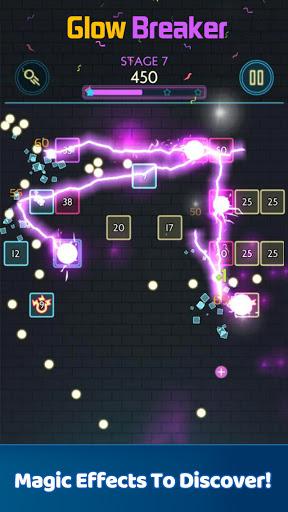 Glow Breaker - Gameplay image of android game