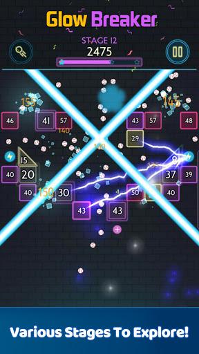 Glow Breaker - Gameplay image of android game