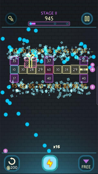 Neon bricks - عکس بازی موبایلی اندروید