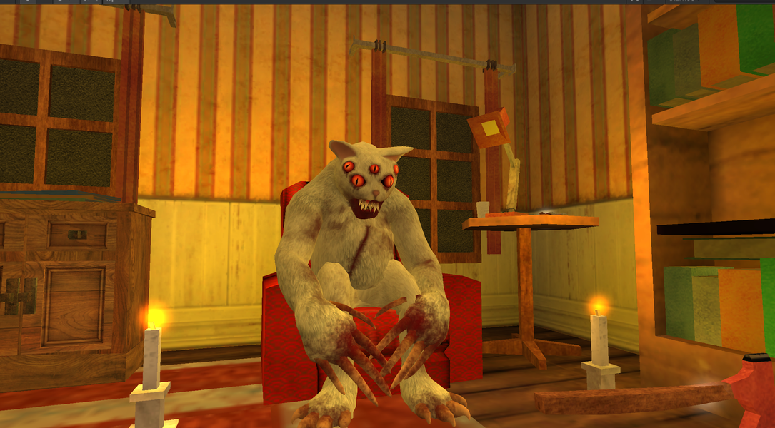 Cat Fred Evil Pet. Horror game - Gameplay image of android game